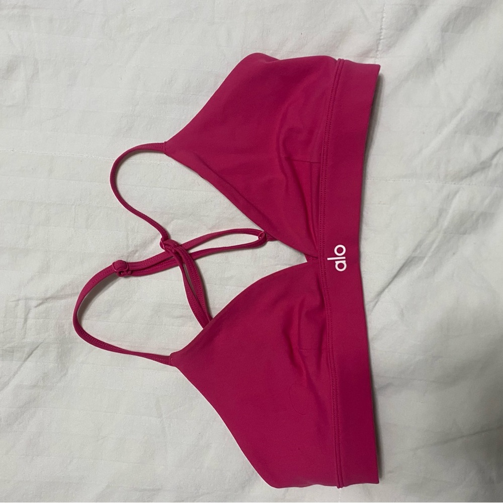 ALO Yoga Women's pink Splendor bra sz medium